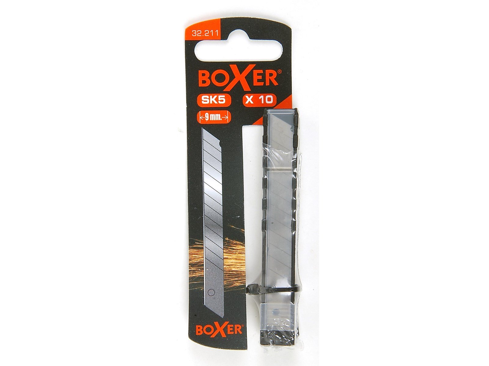 Boxer Snap-off blade 9 mm. x 10 - SK5 steel Boxer Snap-off blade 9 mm. x 10 - SK5 steel